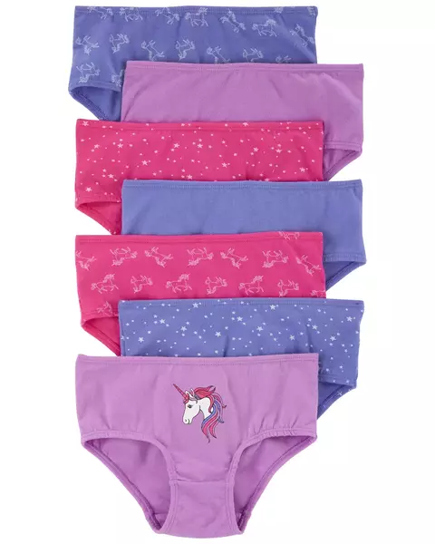 Carter's - Pack de 7 Bombachas de algodón Lunares - Stretch cotton T.10/12