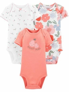 CARTER'S SET 3 BODYS M/C - 12 MESES