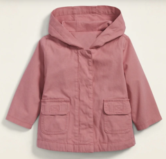 Old Navy Parka utilitaria rosa con capucha para bebé - 3 MESES / 6 MESES - comprar online