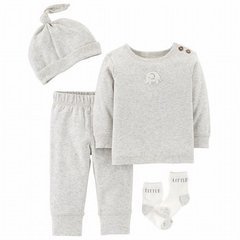 CARTER'S SET 4 PIEZAS NEUTRAL - 9 MESES