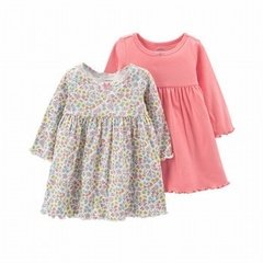 CARTER'S DUO VESTIDOS M/L BEBA - 6 MESES