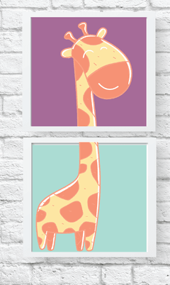 Kit de quadros - Girafa M - comprar online
