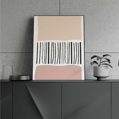 Quadro decorativo - Pink segments