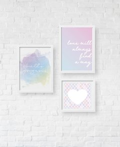 Kit de quadros - Amor por arco Iris - comprar online