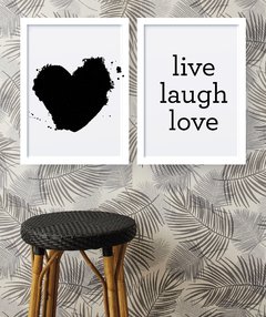 Kit de quadros - Live laugh love - comprar online