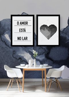 Kit de Quadros - O amor está no Lar