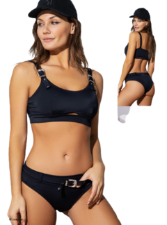 Bikini Conjunto Top + Bombacha Con Cinturon Tejana Ar 24255 en internet