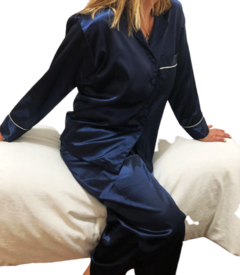 Pijama De Satén Italiano Diseño Autor Nicolle Naira Art 401 - tienda online