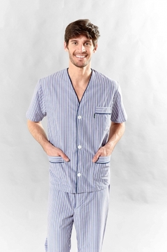 Pijama Hombre Manga Corta Pantalon Largo Mezcla Primus 411