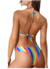 Bikini Rayada Conjunto Triangulo Fijo + Bombacha Ar 24259 - comprar online