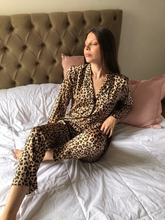 Pijama De Satén , Pijama De Satén Italiano Raso Diseño Autor Nicolle Naira 406 - comprar online
