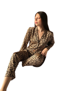Pijama De Satén , Pijama De Satén Italiano Raso Diseño Autor Nicolle Naira 406 - Divina Buenos Aires