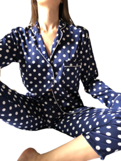 Pijama De Satén , Pijama De Satén Italiano Raso Diseño Autor Nicolle Naira 406 - comprar online