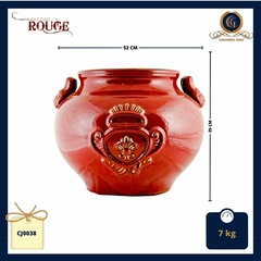 Cachepot (vaso) Cerâmica Brilhante Com Acabamento Tipo Glaze (52 x 52 x 39 cm) - comprar online