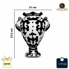 Vaso Cerâmica Dolomita: Âncoras "Tribal" e Elegância Atemporal - comprar online