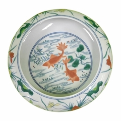 Bowl Exclusivo em Porcelana Chinesa com Desenho de Carpas na internet