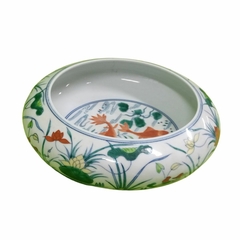 Bowl Exclusivo em Porcelana Chinesa com Desenho de Carpas - Columbus Gold