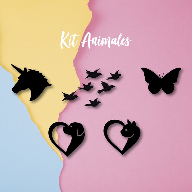 Vinilos Para Botellas / Kit Animales - comprar online