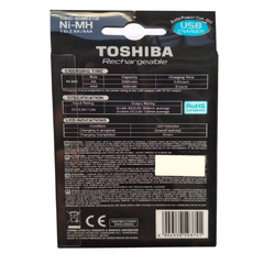 Carregador Toshiba com 4 Pilhas Aa Recarregáveis Micro USB TNHC6GME4 - comprar online