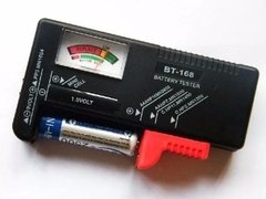 Testador e Medidor de Pilhas Aa Aaa C D e Baterias 9v ou Botão Universal Tinrich - EFWEBSHOP