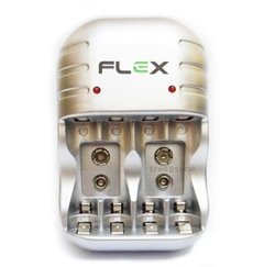 Carregador de Pilhas Flex AA ou AAA e Baterias 9v com Led e Desligamento Automático FX C03 - comprar online