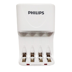 Carregador de Pilhas Philips com 4 Pilhas Aa 2500mAh Recarregáveis RTU Bivolt Inmetro - comprar online