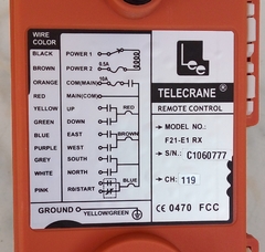 Controle Remoto para Ponte Rolante E Talhas - Uting innovation - STARFASE