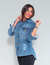 jaqueta Camisa jeans curta Feminina manga longa Revanche - comprar online