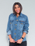 jaqueta Camisa jeans curta Feminina manga longa Revanche - www.imperiototthem.com.br