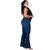 Calça Jeans Escuro Flare Plus Size Feminina 42 Ao 52 Darlook na internet