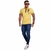 Camisa Gola Polo Masculina Amarela PitBull 64672 na internet