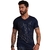 Camiseta Masculina Azul marinho Gola V Pit Bull 79221 na internet