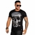 Camiseta Gola O Estampa Caveira Exclusiva e Logomania Pit Bull Jeans 79505