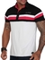 Camisa masculina polo listrada preto / rosa PitBull 80190 - comprar online