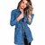 Jaqueta Jeans Parka Longa Feminina Biotipo 28380