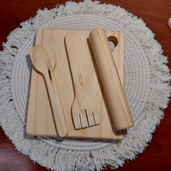 Set cocinerito Madera - Juguetes Corazón