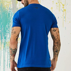Camiseta Slim Básica Color Azul Royal na internet