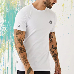Camiseta Slim Básica Color Branca - comprar online