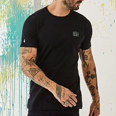 Camiseta Slim Básica Color Preta - comprar online