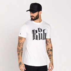 T-shirt Slim Guitar Couro Branca - comprar online