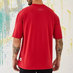 Camiseta Over Curves Vermelha na internet