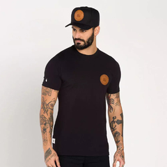 T-shirt Cotton 3012 Couro Preta - comprar online