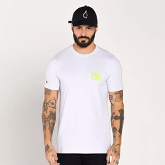 T-Shirt Slim Cotton Buh Neon Branca