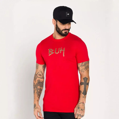 T-Shirt Slim Glitter Vermelha - comprar online