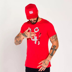 T-Shirt Slim Paete Fest Vermelha - comprar online