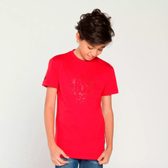 T-Shirt Slim Follow The Stars Kids Vermelha