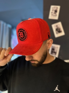 Boné Blck Suede Vermelho