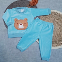 Roupa De Bebê De Plush Para O Frio Quentinho Conjunto Moletom Infantil Bordado