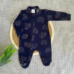 Roupa Bebe Macacão de Zíper Algodão Confortável de Inverno Masculino