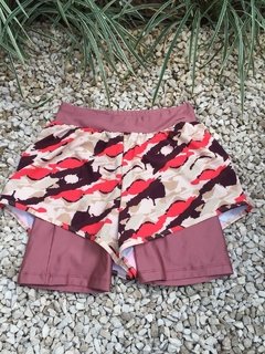 Shorts com bermuda Camuflado - Memo